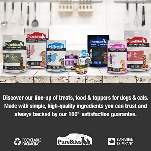 PureBites Chicken Freeze Dried Dog Treats, 1 Ingredient, Made in USA, 11.6oz