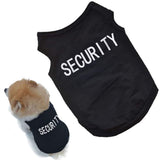 Small Dog Clothes for Boys Dogs Shirts Cat T Shirts Security French Bulldog Clothes Cute Oufits Doggy Apparels Yorkie Costume