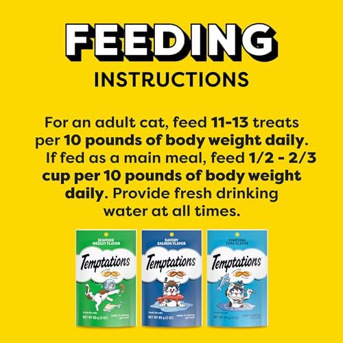 Temptations Classic Crunchy and Soft Cat Treats Seafood Lovers Variety Pack, 3 oz., Pack of 6