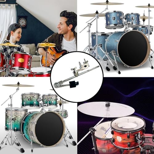 Cymbal Stand Holder Clamp, Drum Cymbal Arm Cymbal Stand Extension Arm, 33cm Mount Cymbal Clip Drum Stand Clamp Cymbal Boom Arm with Clamp Holder Bracket, Percussion Instrument Accessories