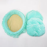 Cute Princess Pet Bed Bow-TIE Lace Cat Dog Bed (S, Green)