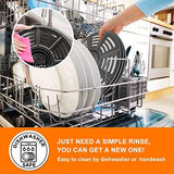 Air fryer Accessories for Ninja AF101 AF161 AF150 Air Fryer, 8.2'' Round Food Grade Air Fryer Grill Pan Grill Plate Crisper Plate Replacement Parts Tray Rack Compatible Ninja Foodie Pressure Cooker