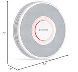 X-Sense Smart Smoke Detector with Voice Alerts and 17 Locations, Wi-Fi Smoke Alarm with SBS50 Base Station (Not Included), Test from APP, Wireless Interconnected Fire Alarm, Model XS0B-MR, 1-Pack