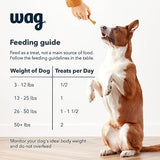 Amazon Brand – Wag Chewy Whole Muscle American Jerky Dog Treats – Chicken & Flaxseed (1 lb), Grain Free