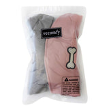 Vecomfy Reversible Dog Coats for Small Dogs Waterproof Warm Puppy Jacket for Cold Winter,Pink and Grey S