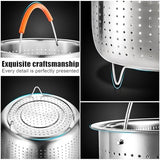 GREATLINK Food Steamer for Cooking, Vegetable Steamer Basket for Instant Pot Accessories 6 Qt, Stainless Steel Steamer Basket for Pot, Veggie, Fish, Seafood, Egg, Pasta, Dumpling Steamer with Handle (6 Qt - Steamer Basket)