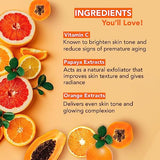 Botanic Hearth Vitamin C Foaming Face Wash with Papaya & Orange | Extracts Built-In Silicone Brush | For Cleansing & Glowing Skin | Paraben & Sulphate Free | Face Cleanser for Women & Men | 5.1 fl oz