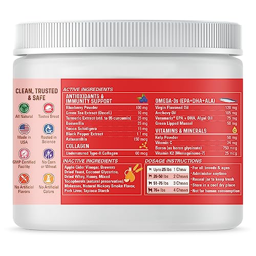 Bernie's Marvelous Mobility - Daily Total Joint Support for Dogs - 90 Soft Chews - Maintain & Rebuild Mobility, Supports Joint Tissue Health