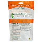Vet's Best Skin & Coat Dog Supplements - Formulated with Vitamin E and Biotin to Maintain Dogs Healthy Skin and Coat - 50 Chewable Tablets