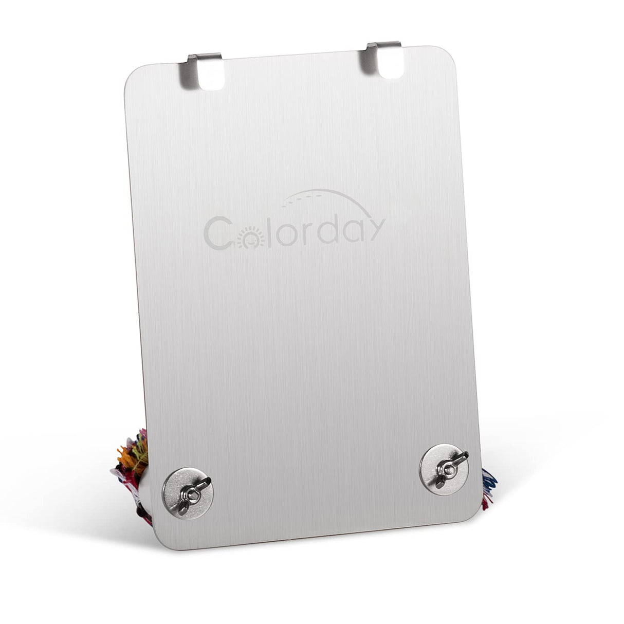 Colorday 9" Bird Mirror with Rope Perch, Bird Swing, Parrot Cage Toys for Parakeet African Grey Conure Cockatiel Lovebird Finch Canarie, Large