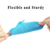4PCS Silicone Oven Mitts Heat Resistant, Silicone Potholders for Kitchen, Mini Rubber Oven Glove Kitchen Mittens, Cute Cooking Mitts (Blue and Green)