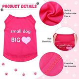 8 Pieces Pet Shirts Printed Puppy Soft Dog Shirt Pullover Cute Dog Sweatshirts Valentine‘s Day Puppy Girl Clothes Outfits Small Pet Cats(Cute Pattern,Size S)