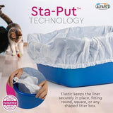 Alfapet Elastic Cat Litter Box Liners - Extra Giant 10 Count - Tear-Resistant Cat Litter Bags - Waterproof Kitty Litter Liners - Fits Litter box Pan Sizes XL, Giant, X-Giant, 37" x 18", 20 lb Capacity