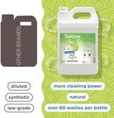 TropiClean Deshedding Dog Conditioner, Cat, Puppy & Kitten Safe, Reduces & Softens Coat, Lime & Coconut Scent, Made in the USA, 1 gallon