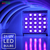 WizTrap™ 2-Pack Large Indoor Plug in Fly Trap, 21 UV LED Bulbs, 10 Sticky Glue Board Refills, A Home Gnat Trap, Moth Trap, Flies, Bug Trap, Mosquito Trap! (2 Devices 10 Glue Boards)