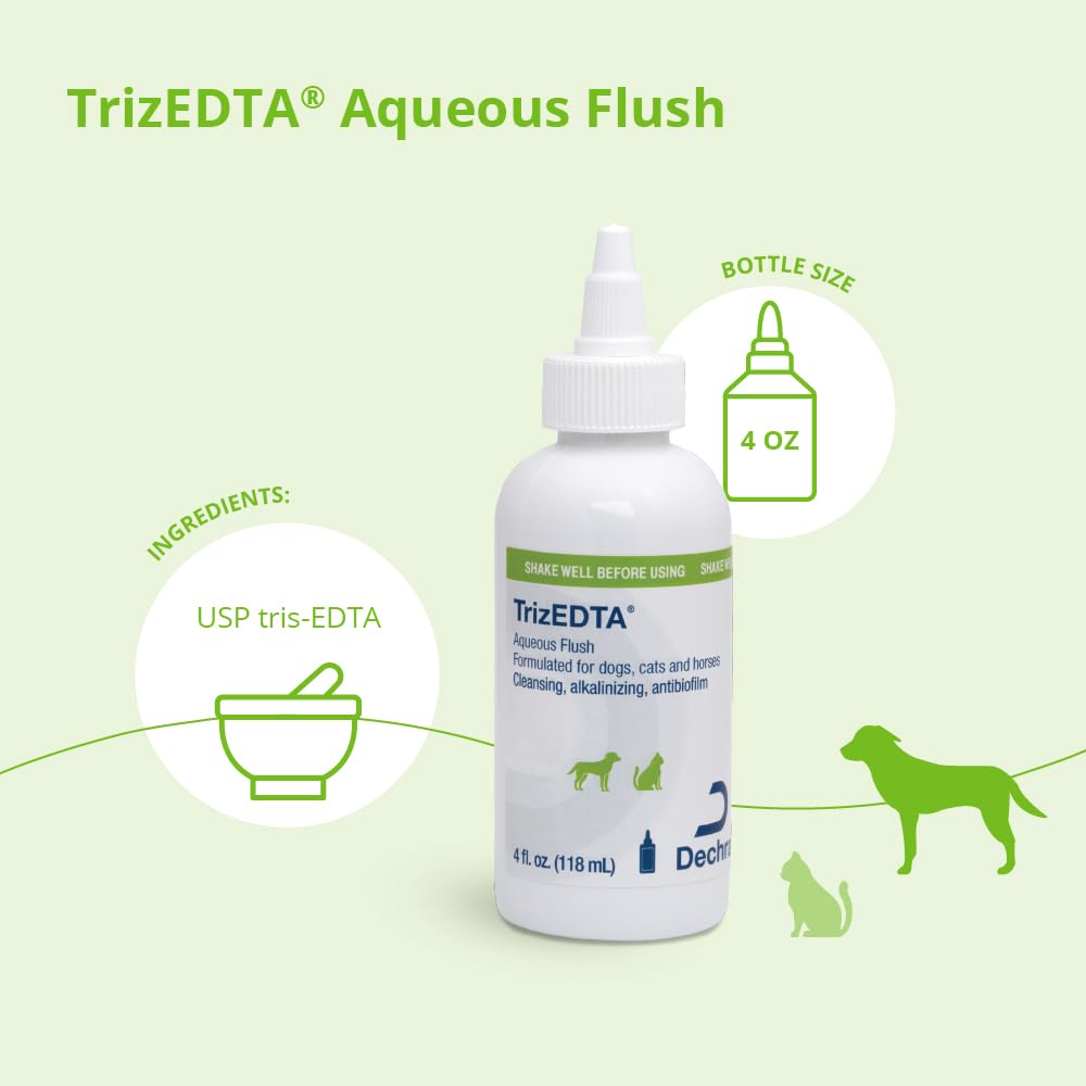 TrizEDTA Aqueous Flush for Dogs, Cats and Horses, 4 oz