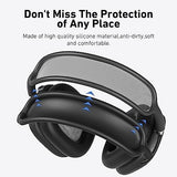 Case Cover for AirPods Max Headphones,AHBTEYM Carbon Fiber Texture TPU Ear Cups Cover/Ear Pads Case Cover/Headband Cover for Apple AirPod Max,Accessories Silicone Protector Cover(Matte Black)