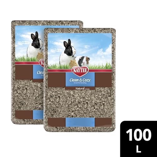 Kaytee Clean & Cozy Natural Paper Bedding, Made for Small Animals, 100 Liters