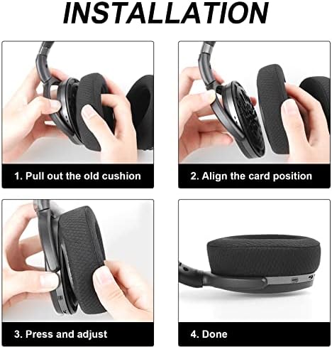 GVOEARS Replacement Ear Pads for Sennheiser HD4.50BT HD4.50BTNC HD4.40BT Headsets Earpads Replacement, Earpads Cushions for Sennheiser HD4.50BT (HD4.50 MF Black)