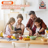 KEESHA Toaster Oven Tray for Cuisinart Air Fryer Tray Replacement, Premium Cast Iron Air Fryer Pans for Cuisinart TOA-060 and TOA-065