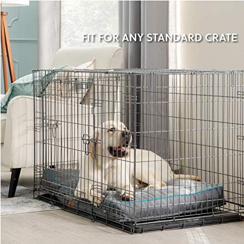 Bedsure Waterproof Dog Beds for Extra Large Dogs - 4 Inch Thicken Up to 100lbs XL Pet Mat Pillows with Removable Washable Cover, Grey