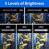 AQUANEAT LED Aquarium Light for 18 to 24 Inch Fish Tank, Auto On Off with Timer, Full Spectrum Fish Tank Light, Adjustable Brightness, Daylight Moonlight Mode, for Fresh Water Low-to-Mid Light Plants