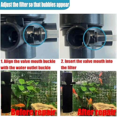 200GPH Aquarium Filter, U-V for Aquarium for 20-75 Gal Tank, Submersible Pump Filter for Green Water and Algae Clean, Ultra-Silent Green Killing Machine with Fish Tank Deodorization