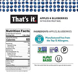 That's it. Mini Fruit Bars Gift Pouch (Variety 36 Count) No Sugar Added, Plant-Based, Vegan & Gluten Free, Paleo, Non GMO, Fiber (12 Banana, 12 Blueberry, 12 Mango)