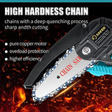 Saker Mini Chainsaw,Portable Electric Chainsaw Cordless,Handheld Chain Saw Pruning Shears Chainsaw for Tree Branches,Courtyard,Household and Garden(SAKER Mini Chainsaw + 1 Battery)