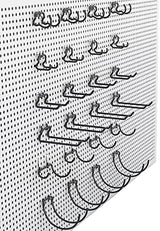 KINOMI 24 Pack Pegboard Hooks Heavy Duty Pegboard Drill Holder Power Tool Holder, Value Set, Large Pegboard Accessories and Hooks for Tools, Power Drills, Art and Craft Supplies etc