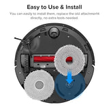 roborock 4 Pack Microfiber Mop Cloths for Q Revo, Qrevo MaxV, Qrevo S, Qrevo Pro, Qrevo Slim Robot Vacuum Cleaner, Mop Pad Replacement Accessories
