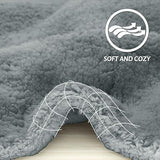 furrybaby Dog Blanket Soft Dog Blankets for Large Dogs Puppy Essentials Washable Sherpa Fleece Cat Blanket 32x40 Inches for Bed Furniture Couch Sofa (Medium, Grey)