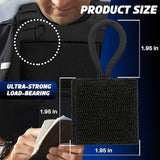 2 Pack Mic Clips for Law Enforcement, Black Radio Mic Holders, Mic Clips for Law Enforcement Vest, Essential Law Enforcement Accessories