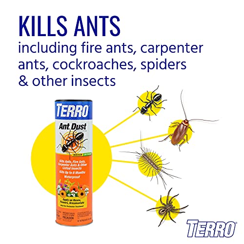 TERRO T600 Ant Dust Powder Killer for Indoors and Outdoors and Other Insects 1LB