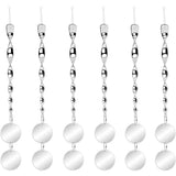 Chephon Bird Scare Rods with Reflective Discs Reflectors - Upgraded Bird Spinner Scare Device of Twisting Rods and Disks to Keep Birds Away Like Woodpecker and Pigeon - 6 Pack