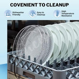 Air Fryer Accessories - Three Stackable Dehydrator Racks for Ninja, Instant Pot Vortex, COSORI, CHEFMAN, Gowise, Ultrean, Gourmia - 304 Stainless Steel Grill Rack Fits 4.2-5.8 QT Air Fryer, Oven