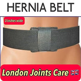 LJC Umbilical Hernia Support Belt Abdominal Navel Truss One Removeable Cushion Pad UK (XL 39-43 inches), Black