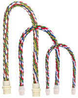 JW Pet Comfy Perch For Birds Flexible Multi-color Rope, Large - 21" Length