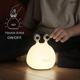Slug Night Light,Silicone lamp for Kids USB Rechargeable Cute Animal Lamps Timer Setting safe Bedside Lamp Portable LED Lamps for Breastfeeding Dorm Room Decor for Christmas Gift Baby Kids Girls Teens