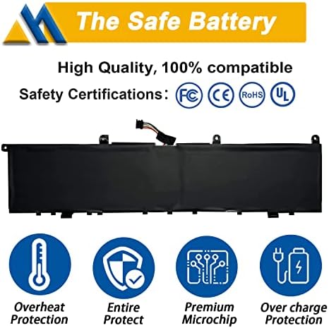 L17C4P72 Laptop Battery Replacement for Lenovo ThinkPad X1 Extreme 1st Gen/2nd Gen ThinkPad P1 1st/2nd Gen Series L17M4P72 01AY968 01AY969 L18M4P71 01YU911 5B10V98091 SB10Q76929 SB10Q76928