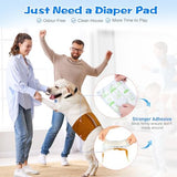 Dog Diaper Liners 100ct,Super Leak Proof and Absorption Disposable Dog Diaper Booster Pads for Female and Male Fit Most Reusable Pet Belly Bands,Wraps,and Period Diapers(Large，M-100ct)