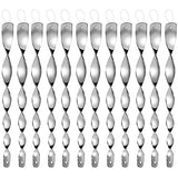 Dyvicl Reflective Scare Rods, Ornamental Spinner Deterrent Control Device for House Windows Garden Yard Outdoor, 12 Pack