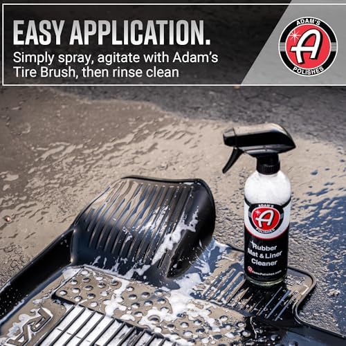 Adam's Polishes Rubber Mat & Liner Cleaner 16oz Protectant & Rubber Floor Mat Cleaning Solution for Car Detailing | Deep Cleans & Restores Mats, Truck Bed Cargo Liners, Trunk Mat Accessories & More