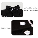 apott 3 Pack Dog Pajamas Pet Two-Legged Sleepwear Shirt Set Soft Cat Loungewear for All Year Round Black Pink Blue S