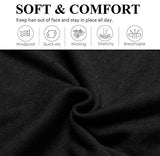 Multicolor Fashion Women's Hair Accessories - 16 Pack Elastic Non-Slip Soft Cloth Headbands for Yoga, Running, and Sports