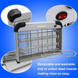 Phosooy Electric Bug Zapper, 2800V High Grid Indoor Mosquito Killer with 20W Lamps, Plug-in Hanging Insect Trap for Mosquitoes, Moths, Gnats, Flies and Flying Insects Indoor Use