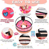 Dog Cone, Dog Surgery Collar, Inflatable Cones for Small Medium Large Dogs, Pink Doughnut Dog Recovery Collar, Does not Impede Vision