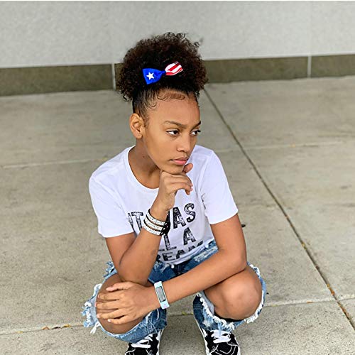 Puerto Rico Hair Accessories for Girls 3.5 Inch Flag Hair Bow For Toddlers Bows For Little Girls With Clips 2 Pack For School Dance Event