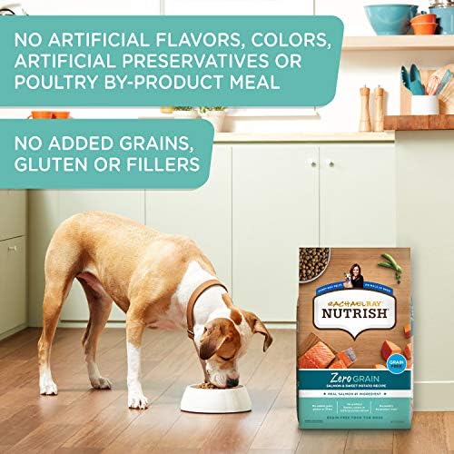 Rachael Ray Nutrish Zero Grain Dry Dog Food, Salmon & Sweet Potato Recipe, 11.5 Pounds
