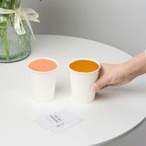 RACETOP [300 count ] Paper Coffee Cups 8 oz, Disposable Coffee Cups, Hot Beverage Cups, Ideal for Pub, Party, Office White